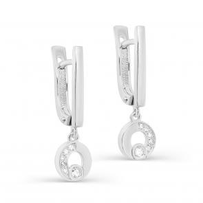Серебряные серьги KABAROVSKY с фианитом K12-366-7900 фото