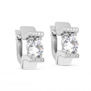 Серебряные серьги KABAROVSKY с фианитом K12-381-7900 фото