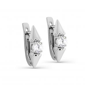 Серебряные серьги KABAROVSKY с фианитом K12-397-7900 фото