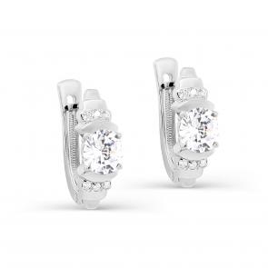 Серебряные серьги KABAROVSKY с фианитом K12-398-7900 фото