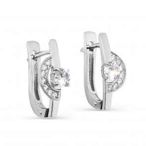 Серебряные серьги KABAROVSKY с фианитом K12-404-7900 фото