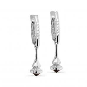 Серебряные серьги KABAROVSKY с фианитом K12-480-0100 фото