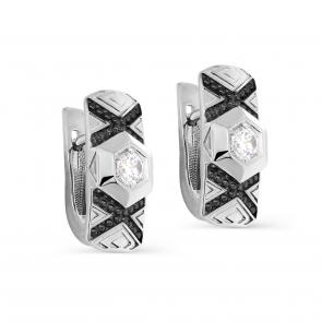 Серебряные серьги KABAROVSKY с фианитом K12-481-7989 фото