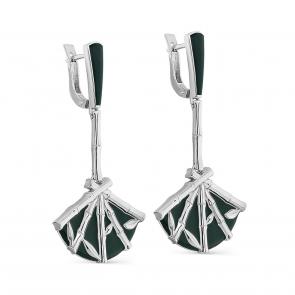 Серебряные серьги KABAROVSKY с эмалью K12-484-0013 фото