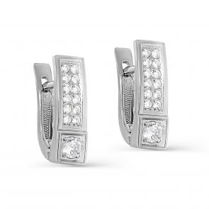 Серебряные серьги KABAROVSKY с фианитом K12-486-7900 фото