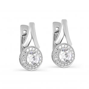 Серебряные серьги KABAROVSKY с фианитом K12-496-7900 фото