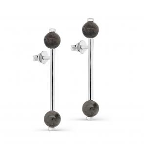 Серебряные серьги KABAROVSKY с лабрадоритом K12-532-6500 фото