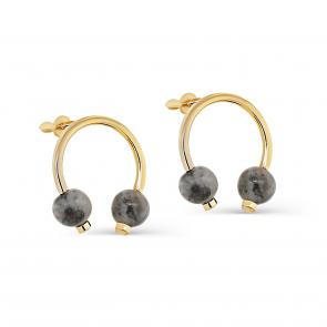 Серьги из лимонного серебра KABAROVSKY с лабрадоритом K12-533-6587 фото