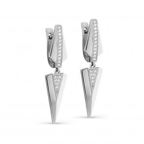 Серебряные серьги KABAROVSKY с фианитом K12-536-7900 фото