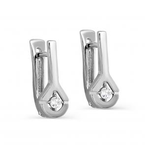 Серебряные серьги KABAROVSKY с фианитом K12-537-7900 фото