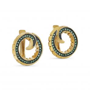 Серьги из золочёного серебра KABAROVSKY с фианитом K12-558-40481 фото