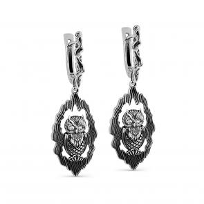 Серебряные серьги KABAROVSKY с фианитом K12-578-40489 фото