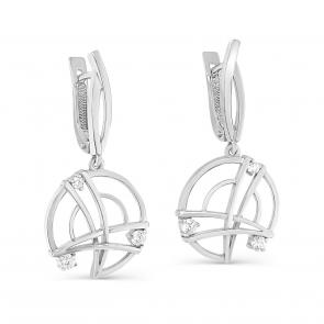 Серебряные серьги KABAROVSKY с фианитом K12-595-7900 фото