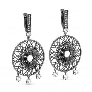 Серебряные серьги KABAROVSKY с фианитом K12-605-0189 фото