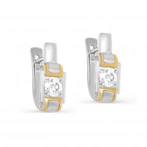 Серебряные серьги KABAROVSKY с муассанитом K12-643-11387 фото