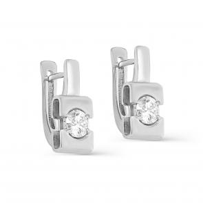 Серебряные серьги KABAROVSKY с муассанитом K12-644-11300 фото