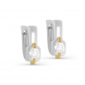 Серебряные серьги KABAROVSKY с муассанитом K12-646-11387 фото