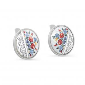 Серебряные серьги KABAROVSKY с эмалью K12-654-0043 фото