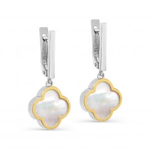 Серебряные серьги KABAROVSKY с перламутром K12-666-6287 фото