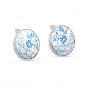 Серебряные серьги KABAROVSKY с эмалью K12-686-0043 фото