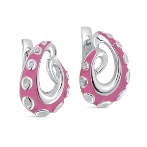 Серебряные серьги KABAROVSKY с эмалью K12-699-0011 фото