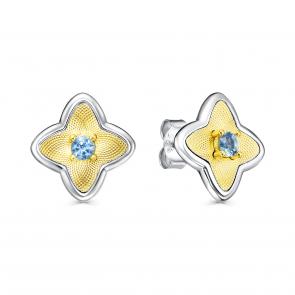 Серебряные серьги KABAROVSKY с фианитом K12-7006-40187 фото