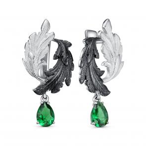 Серебряные серьги KABAROVSKY с фианитом K12-748-40489 фото