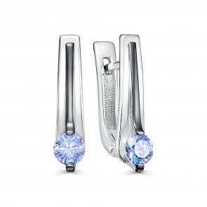 Серебряные серьги KABAROVSKY с Swarovski K12-766-30189 фото