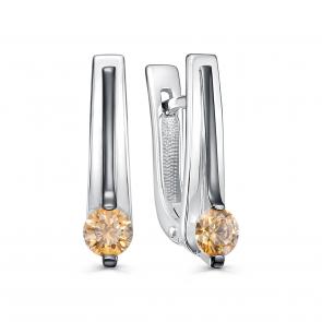 Серебряные серьги KABAROVSKY с Swarovski K12-766-31289 фото