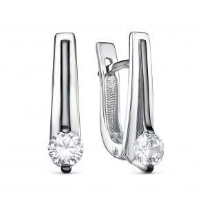Серебряные серьги KABAROVSKY с фианитом K12-766-7989 фото