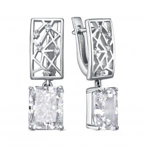 Серебряные серьги KABAROVSKY с фианитом K12-767-21500 фото
