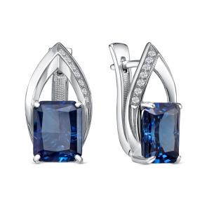 Серебряные серьги KABAROVSKY с фианитом K12-768-12500 фото