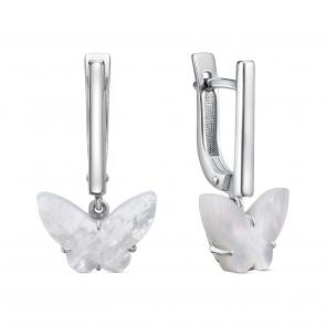 Серебряные серьги KABAROVSKY с перламутром K12-771-6200 фото