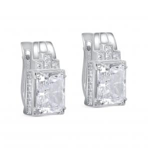 Серебряные серьги KABAROVSKY с фианитом K12-789-21500 фото