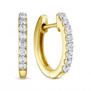 Серьги из лимонного серебра KABAROVSKY с фианитом K12-8006-7987 фото