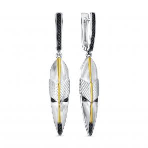 Серебряные серьги KABAROVSKY с фианитом K12-818-41081 фото