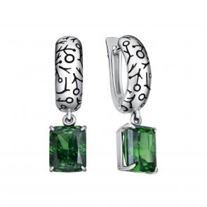 Серебряные серьги KABAROVSKY с бриллианитом K12-822-12602 фото