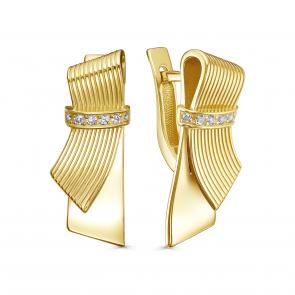 Серьги из лимонного серебра KABAROVSKY с фианитом K12-824-7987 фото