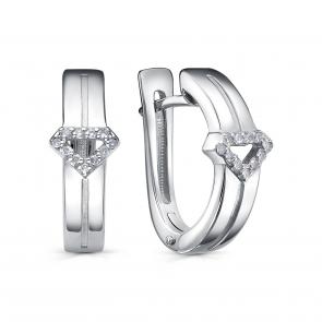 Серебряные серьги KABAROVSKY с бриллиантом K12-853-1000 фото