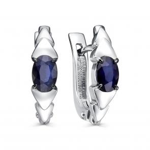 Серебряные серьги KABAROVSKY с сапфиром K12-877-1189 фото