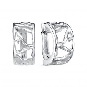 Серебряные серьги KABAROVSKY с бриллиантом K12-902-1000 фото