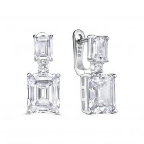 Серебряные серьги KABAROVSKY с фианитом K12-9075-7900 фото