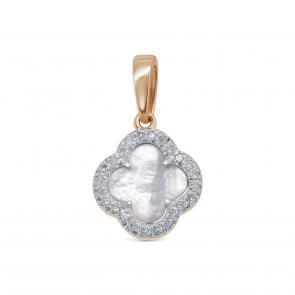 Золотая подвеска KABAROVSKY с бриллиантом и перламутром K13-01931-6200 фото