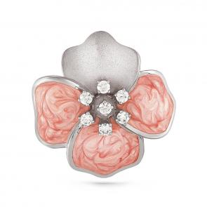 Серебряная подвеска KABAROVSKY с эмалью и Swarovski K13-022-8111 фото