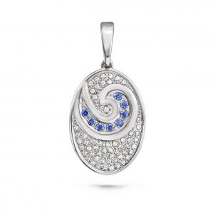 Серебряная подвеска KABAROVSKY с фианитом K13-089-0900 фото