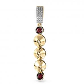 Подвеска из лимонного золота KABAROVSKY с бриллиантом и топазом Swarovski K13-21131-2500 фото