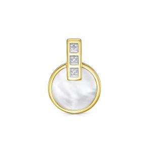 Подвеска из лимонного золота KABAROVSKY с бриллиантом и перламутром K13-21817-6200 фото