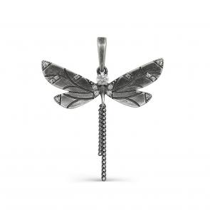 Подвеска из черненого серебра KABAROVSKY с фианитом K13-680-7983 фото