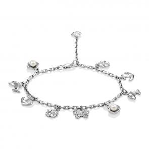 Серебряный браслет KABAROVSKY с жемчугом и Swarovski K14-016-1500 фото