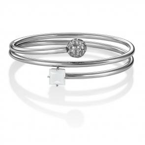 Серебряный браслет KABAROVSKY с фианитом и ситаллом K14-166-51389 фото